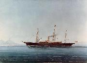 Campin, Robert, Follower of American Steam Yacht oil on canvas